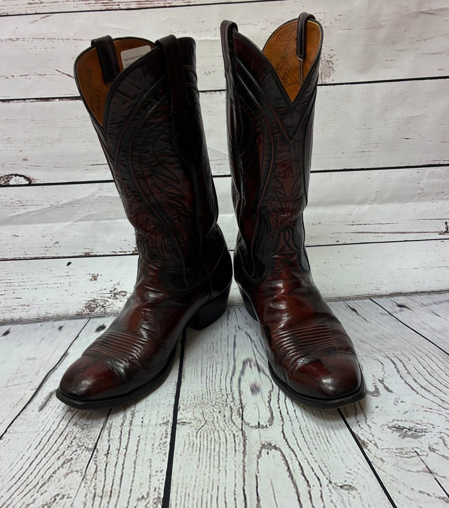 Vintage Mens Lucchese Boots Size 10.5