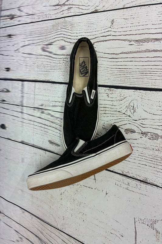 Black Vans Mens 8 Womens 9