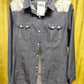 Tasha Palozzi Denim & Sequin Blouse Size S