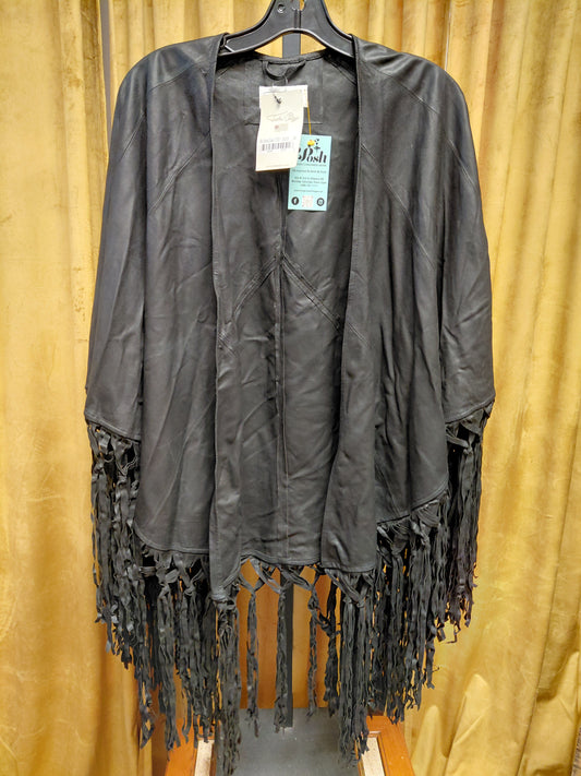Tasha Polizzi NWT Fringed Open Front Shawl