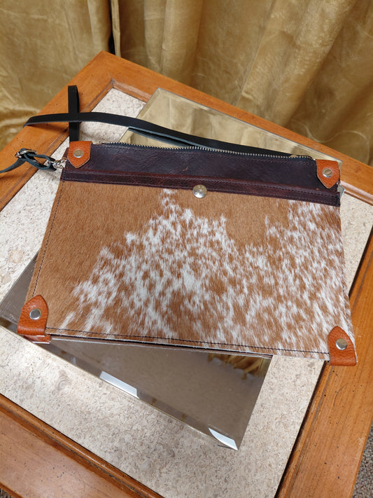 Jill's Homestead Cowhide Crossbody Clutch