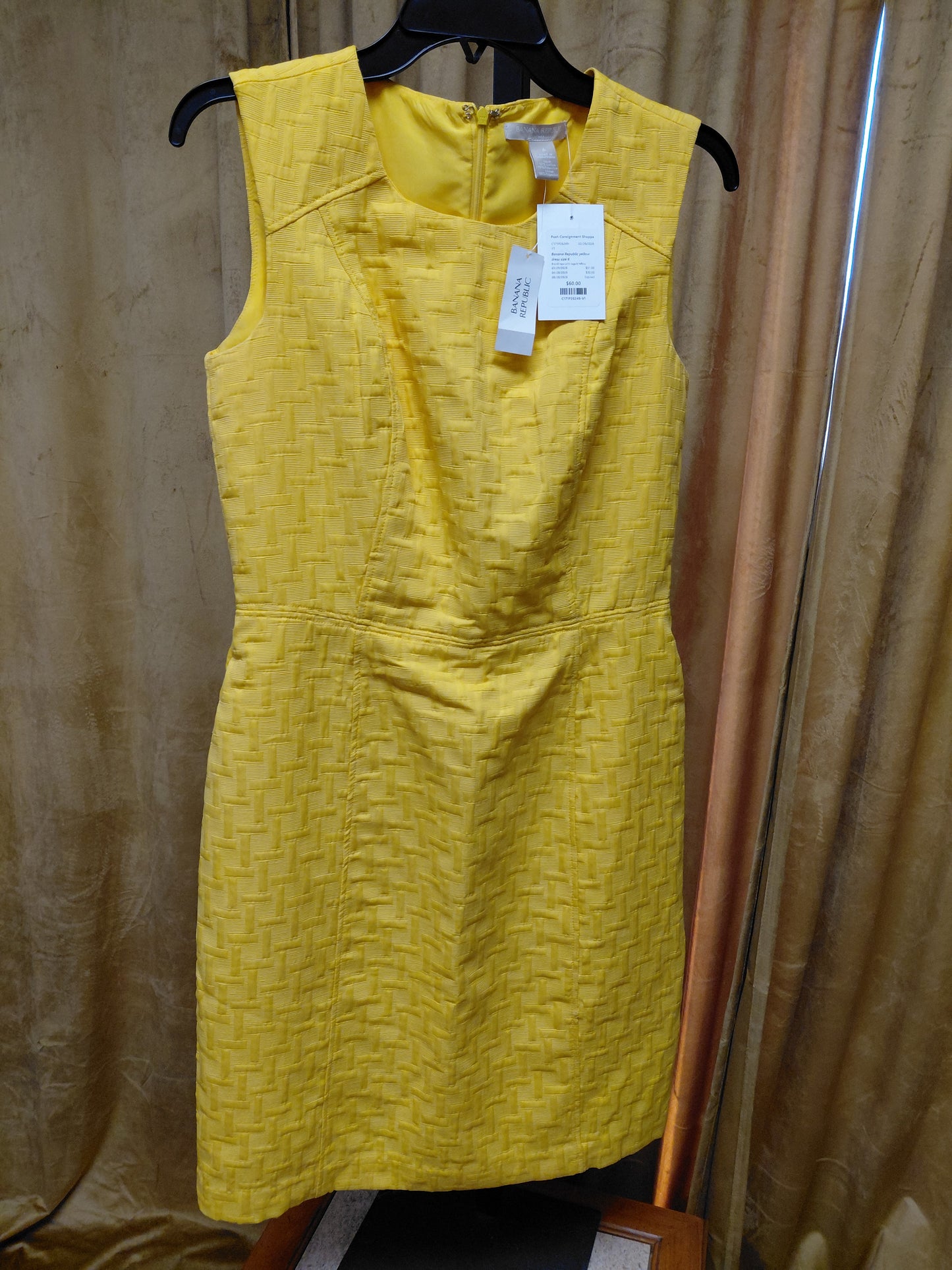 Banana Republic yellow dress size 6